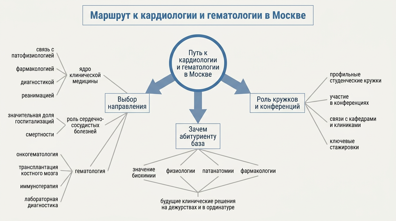 Зачем выбирать кардиологию и гематологию